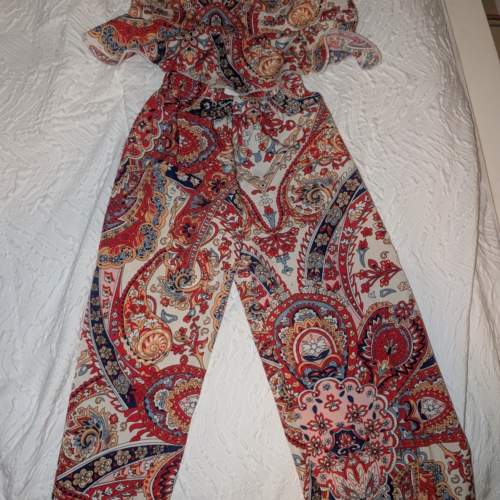 Paisley Print Jumpsuit